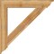 Ekena Millwork Traditional Traditional Rough Sawn Bracket, Western Red Cedar, 6"W x 44"D x 44"H BKT06X44X44TRA01RWR - alternate 4